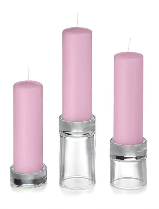 Pillar candles-pink