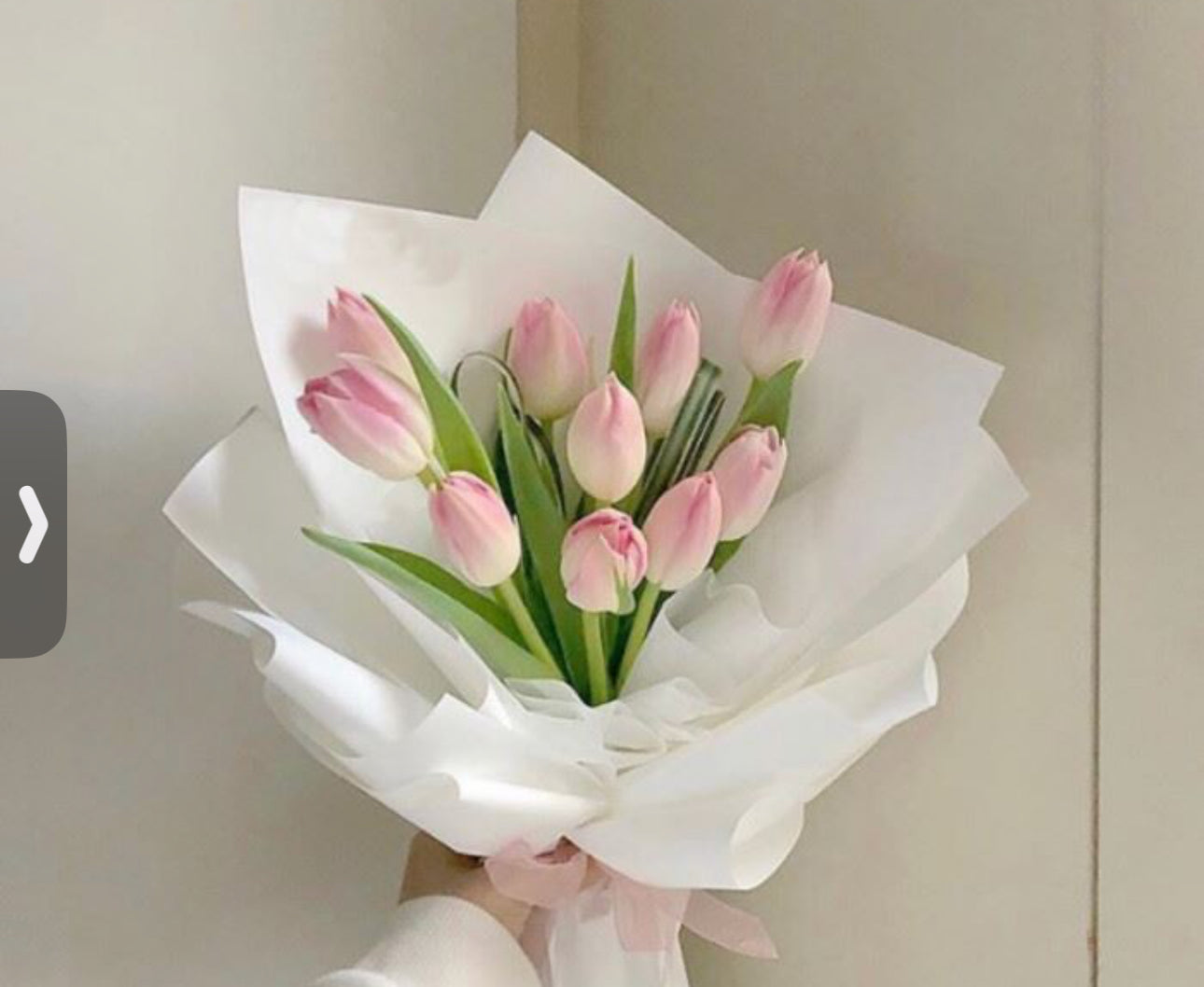 Valentines tulip bouquet