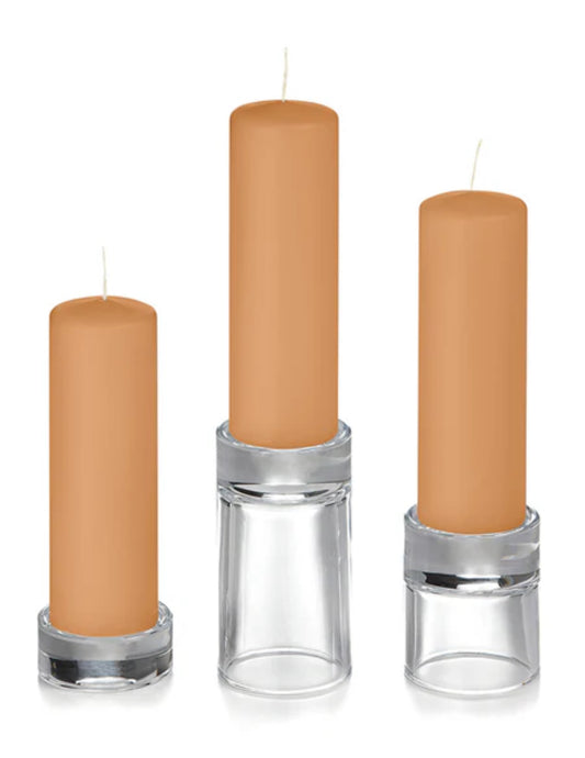 Pillar candles-caramel