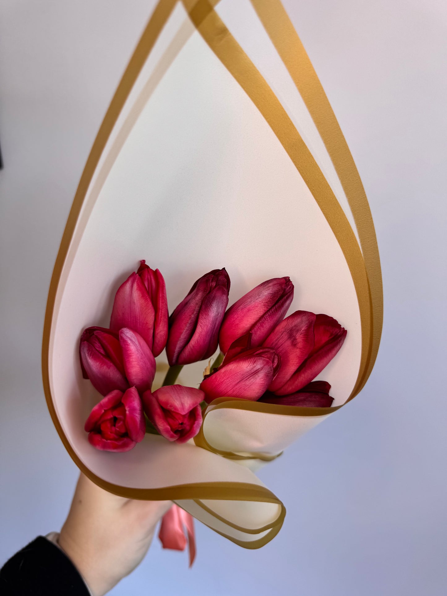 Valentines tulip bouquet